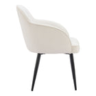 Zuo - Jolie Chaise de salle à manger - Ivoire - Ensemble de 2-Garantie limitée de 3 ans