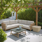 Zuo - Antul Table basse - Blanc/Naturel-Dimensions: 23,6 po L x 23,6 po L x 16,9 po H