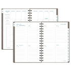 AT-A-GLANCE - Agenda hebdomadaire/mensuel Signature 2027 - 8 1/2 po H x 5 3/8 po l - gris - bilingue-13 mois de planification hebdomadaire/mensuelle
