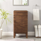 Modway - Render 18" Armoire de toilette de salle de bain (lavabo non inclus) - Noyer-Étagère de rangement Adustable