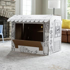 Bankers Box - Maison de jeu - Kiosque de limonade-Assemblage facile en 2 parties : La maison de jeu se plie et se démonte facilement pour le rangement