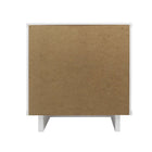 Manhattan Comfort - Table de nuit moderne Granville 46 cm à 2 tiroirs - Blanc-15,16" L x 18,11" l x 19,49" H