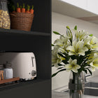 HOMCOM - Buffet 63 po avec vaisselier et étagère réglable - noir-Surface peinte pour une meilleure protection 
