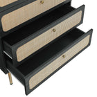Modway - Chaucer 5 tiroirs Poitrine, Noir-Stratifié à grain de bois