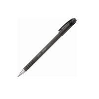 Staples - Stylo à bille à corps caoutchouté Postscript - 1,0 mm - noire - Paquet de 12-Les stylos à bille offrent une écriture nette et constante
