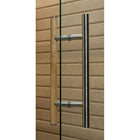 Westinghouse - Sauna infrarouge de luxe à portes françaises pour 2 personnes avec luminothérapie - 117 cm (l) x 101 cm (p) - Beige-8
