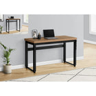 Monarch Specialties - 7677 Bureau 48 po L - Hauteur Adjustable Faux Bois Pale/Noir-Dimensions du produit : 47,25 pouces L x 23,75 pouces P x 29,5 pouces H - hauteur réglable de 29,5 pouces à 48 pouces