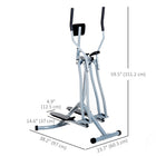 Soozier - Vélo elliptique vertical-Poignées ergonomiques mobiles, offrant un entraînement confortable et efficace 