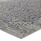 Modway - Margarida Turc vintage vieilli vieilli Tapis de comédie 8 pi l x 10 pi L - Bleu et crème-Matériel durable