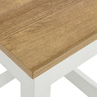Modway - Sunbrook Tabouret de cuisine - Oak White-Coussinets de pied non marqués
