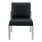 TygerClaw - Chaise d'invité à dossier bas avec assise confortable toute la journée-Se glisse parfaitement sous les tables et convient aux espaces compacts