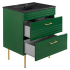 Modway - Daybreak 24" Vanette de salle de bain - Vert Noir-5
