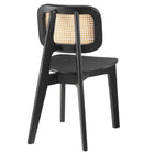 Modway - Habitat Fauteuil d’appoint de salle à manger Ensemble de 2 - Noir-9