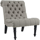 Modway - Navigate Tissu rembourré Chaise longue - Granite-Rembourrage fin en polyester