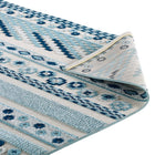 Modway - Reflect Cadhla Treillis Géométrique Abstrait Vintage Tapis intérieur et extérieur de 5 pi l x 8 pi L - Ivoire et bleu-9