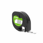 Dymo - Ruban d'étiquettes papier LetraTag - 12 mm - noir sur blanc-Identifie clairement des articles comme les sacs à lunch, les contenants alimentaires, les chemises de classement et plus encore