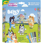 Crayola - Ensemble de jeu Bluey Scribble Scrubbie Crayola, 3 unités-Jouet scribble scrubbie : adoptez 3 animaux de compagnie avec cet ensemble de jeu bluey scribble scrubbie qui comprend 3 figurines bluey, 4 marqueurs lavables scribble scrubbie et 1 brosse