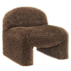 Modway - Mina Fausse fourrure Chaise d’accent - Brown-Rembourrage en fausse fourrure