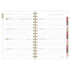 AT-A-GLANCE - Agenda hebdomadaire/mensuel BADGE floral 2027 - 8 1/2 po H x 5 1/2 po l - multicolore - bilingue-Format des pages : 8 1/2 po H x 5 1/2 po l