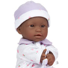 JC Toys - La Baby poupée douce de 11 po - Violet avec couverture - Afro-américaine-Lavable en machine