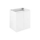 Modway - Bryn Support mural de 24" Vanité de salle de bain (lavabo non inclus) - Blanc-Vanité de salle de bain moderne