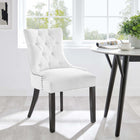 Modway - Regent Touffe Tissu Chaise à manger - Blanc-Rembourrage en mousse dense