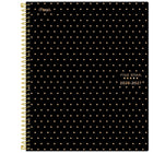 Five Star Style - Agenda scolaire hebdomadaire/mensuel 2026-2027 - 11 po H x 9 po l - triangles noir et or - bilingue-12 mois : juillet 2026 à juin 2027