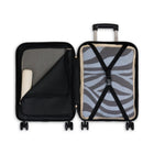 Swiss Mobility - Valise de cabine à coque rigide 21.50 po de la collection LYS - Blue-Poignée télescopique avec hauteurs de verrouillage à plusieurs niveaux