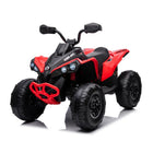 Freddo - VTT pour enfants 24 V Can Am Renegade 1 place - Rouge-Siège en cuir de luxe : Profitez d’un trajet confortable grâce à un siège en cuir luxueux, conçu pour une personne et équipé d’une ceinture de sécurité à deux points