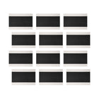 Maxwell & Williams - Accents de Table Napperon Rectangulaire - 45 x 30 cm - Blanc & Noir - Paquet de 12-Essuyer avec un chiffon humide
