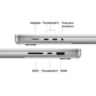 Apple - Portatif MacBook Pro 16 po - M4 Pro - SSD 512 Go - Mémoire unifiée 24 Go - Argent - Anglais-Caméra et audio de pointe: Un son limpide et un cadrage toujours parfait grâce à la caméra 12MP Center Stage, aux trois micros de qualité studio et aux six haut-parleurs avec Audio spatial prenant en charge de Dolby Atmos