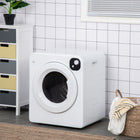 HOMCOM - Sécheuse portable compacte 3,22 pi³ - 1300 W - blanc-Puissance de 1300W et tambour à turbine puissante à 360° garantissent un séchage plus rapide et uniforme du linge 