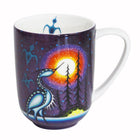 Oscardo - Tasse porcelaine « Crane » de James Jacko - 485 ml-Passe au micro-ondes et au lave-vaisselle - Conçu pour une utilisation quotidienne pratique et un nettoyage sans effort