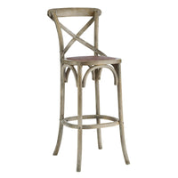 Modway - Gear Tabouret de bar - Gris-Tabouret de bar de ferme moderne