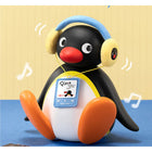 MarTUBE - Haut-parleur Bluetooth Cartoon de Pingu avec tête tremblante, bleu/blanc-Batterie rechargeable intégrée de 2000mAh offrant jusqu’à 6,5 heures d’autonomie