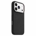 OtterBox - Étui Symmetry Cactus Leather MagSafe avec Contrôle de la Caméra pour iPhone 17 Pro - Noir Cendré-Fabriqué avec un substitut de cuir à base de cactus éthique, beau et durable par Desserto