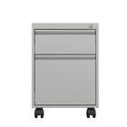 Ceha - Piètement mobile série MKGR, tiroir boîte-classeur - gris métallique-Tiroir classeur avec rails télescopiques pour un accès fluide