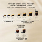Nespresso - Machine à expresso et café Vertuo Up par Breville, Noire-Réservoir d'eau rotatif de 1,4 L pour un remplissage facile et une optimisation de l'espace