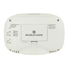 Marathon – Horloge atomique avec température date et réveille-matin, blanc-Fonction alarme et rappel