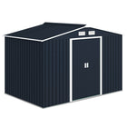 Outsunny - Cabanon de rangement de jardin, Maison à outils-Grand espace intérieur pour ranger des outils de bicyclette, des outils de jardin, des équipements d'entretien des pelouses et plus encore