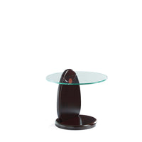 Manhattan Comfort - Table d’appoint moderne glamour Artesia 19,68 po - Noyer foncé-Table d’appoint moderne pour salon
