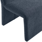 Modway - Emory Tissu tapis Fauteuil d’appoint de salle à manger - Bleu ardoise-9