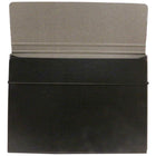 JAM Paper - Étui de transport portefeuille fin avec fermeture élastique - 9,25 x 12,5 - Noir-Fabriqué à partir d'un matériau en aggloméré durable et robuste et doté d'une fermeture à bande élastique noire conçue pour maintenir les documents en sécurité