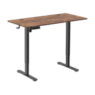 TygerClaw - 47.2 po l Bureau assis-debout avec ports USB et rangement - Marron-Gardez vos appareils chargés et à portée de main avec 2 ports USB intégrés