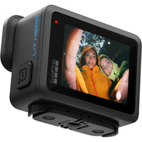 GoPro - Hero LIT 4K Caméra d'action - Lumière intégrée - noir-La GoPro d’entrée de gamme parfaite : Des commandes simplifiées vous permettent de taper et de balayer facilement entre les modes vidéo, photo et ralenti