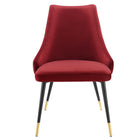 Modway - Adorn Performance Velvet Fauteuil d’appoint de salle à manger Ensemble de 2 - Marron-Livré entièrement assemblé