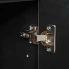 HOMCOM - Buffet latéral à haute brillance 31,1 po L avec 2 tiroirs - noir-Structure fiable en panneaux de particules avec des sangles de sécurité anti-basculement 