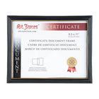 St. James - Cadre pour documents/certificats St. James - pour documents de format lettre 8,5 po x 11 po - noir avec bordure dorée-Convient aux certificats, documents et diplômes standard de 8,5 × 11 po
