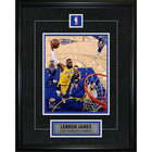Lebron James Pin & Plate Lakers - Impression encadree - 16" x 20"-Qualité supérieure - 8x10 framed