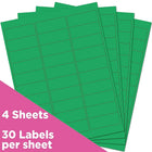 JAM Paper Étiquettes adresse pour le courrier, 2 5/8 x 1 po, vert gamma Astrobright, 480/pqt-2,6 haut.x 1 larg. x 1/5 prof. (po)